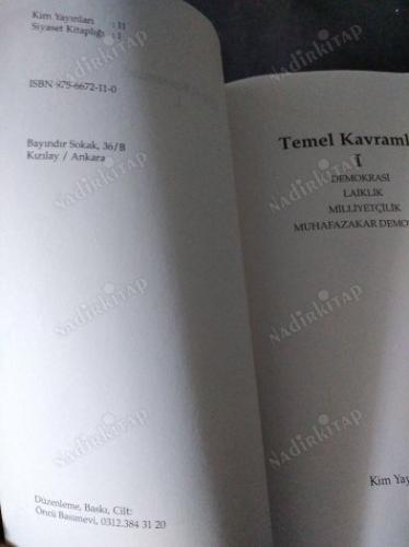 TEMEL KAVRAMLAR 1 DEOKRASİ LAİKLİK MİLLİYETÇİLİK MUHAFAZAKAR DEMOKRASİ
