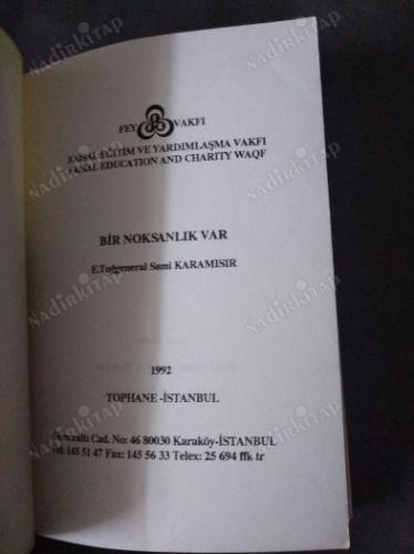 Bir Noksanlık Var (Cep Boy)
