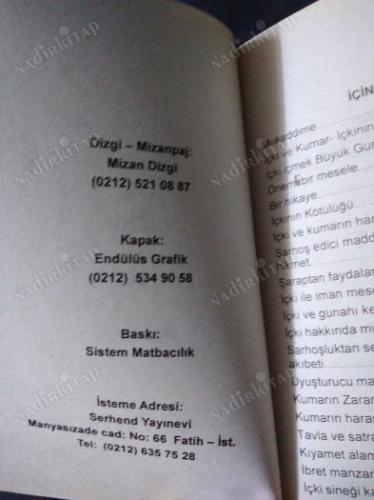 İÇKİ VE KUMAR Cep Boy