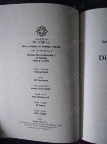 15 TEMMUZ DİRENİŞ VE DİRİLİŞ Darbeye Direnen Kalemler 2