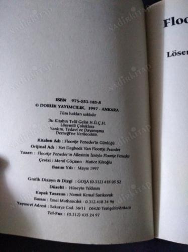 FLOORTJE PENEDER'İN GÜNLÜĞÜ Lösemili Bir Gen Kızın Yaşadıkları