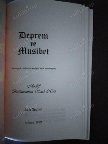 DEPREM VE MUSİBET