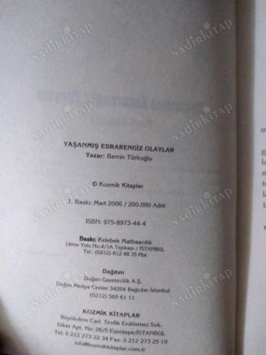 YAŞANMIŞ Esrarengiz OLAYLAR