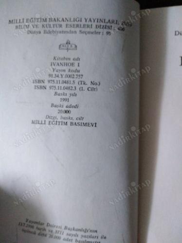 IVANHOE (CİLT 1)
