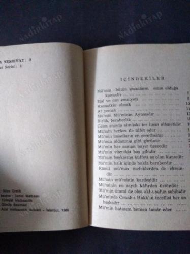 Kırk Bir Hadisle MÜMİNLERİN VASIFLARI