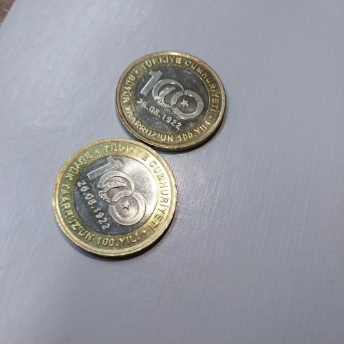 Büyük Taarruz un 100.Yılı Hatıra 1 Lira Ters-Düz Takım