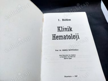 KLİNİK HEMATOLOJİ VE İMMÜNOLOJİ
