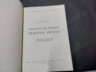 ankara'nın 2 numaralı şer'iye sicili