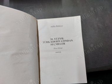 20.YÜZYIL TÜRK EDEBİYATINDAN SEÇMELER İKİNCİ KİTAP