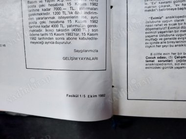 EVİMİZ Ev Dekorasyon ve Aile Ansiklopedisi FASİKÜL 1