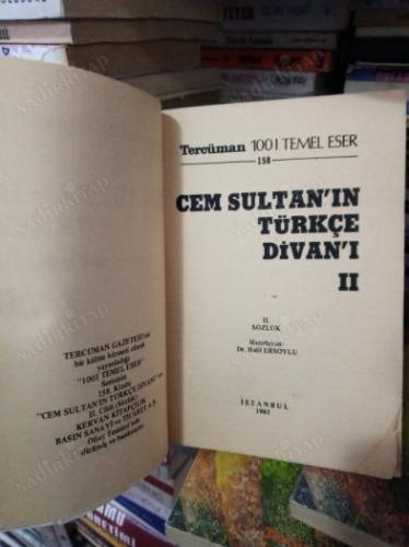 Cem Sultan'ın Türkçe Divanı Cilt 2 Sözlük 1