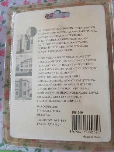 Elite kapı ve pencere alarmı hırsız kapı açtığında öter.