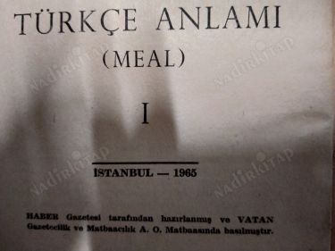 Kur'an-ı Kerim ve Türkçe Anlamı (Meali) 3 cilt takım