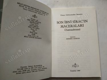 SON İBNİ SİRAC'IN MACERALARI