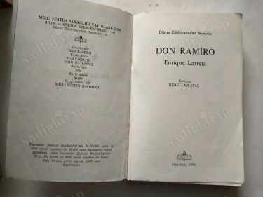 DON RAMIRO NURULLAH ATAÇ ÇEVİRİSİ