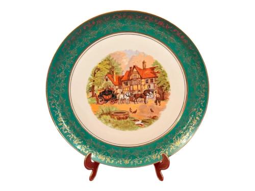 suisse porselen duvar tabağı - 25 cm çapında