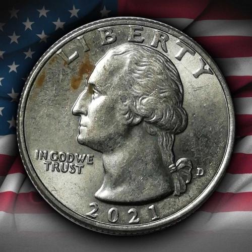 ABD 2021 YILI ¼ Dolar Dalawere Nehri'ni Geçiş ÇİL (-)