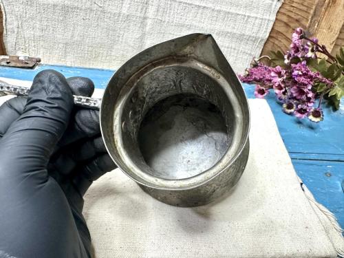 Antika Bakır Cezve - Saray Bosna Dövme Bakır Türk Kahve Cezvesi - Osmanlı Modeli