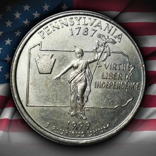 ABD 1999 YILI ¼ Dolar Pennsylvania ÇİL