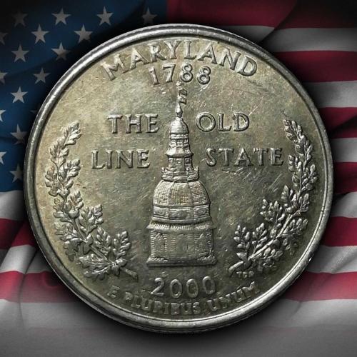 ABD 2000 YILI ¼ Dolar Maryland ÇİLALTI