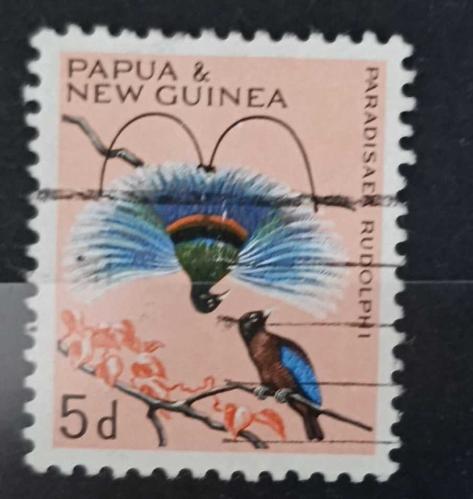 Papua Yeni Gine _ damgalı pul