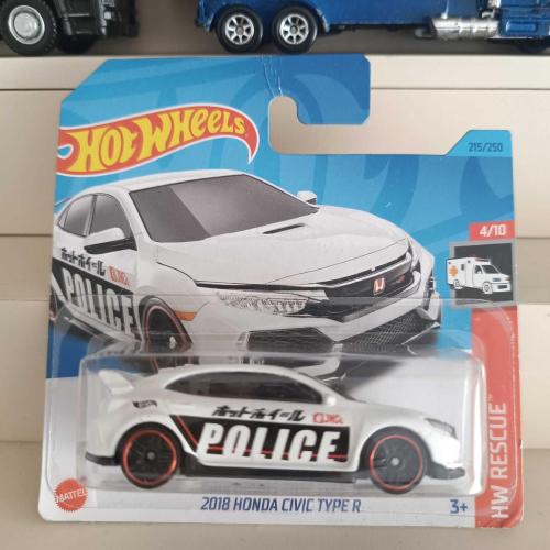 LOT.15 » HOTWHEELS  2018 HONDA CIVIC TYPE R POLICE
