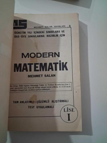 MODERN MATEMATİK LİSE 1   ( Öğretim Yılı İçindeki Sınavlara ve ÖSS - ÖYS  Sınavlarına Hazirlık İçin  )  - 1984