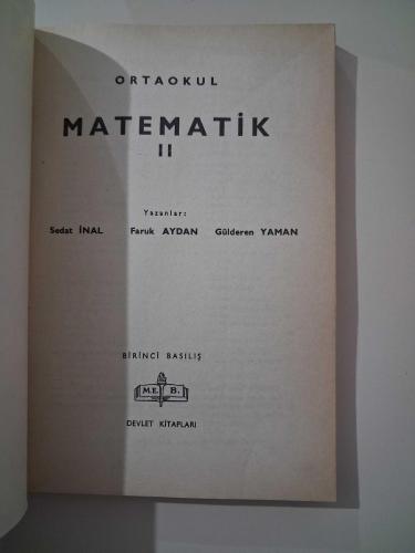 Matematik ORTAOKUL 2 - 1974