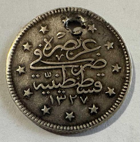 Osmanlı II. Abdülhamid 2 Kuruş Gümüş Sikke H.1293 Konstantiniyye