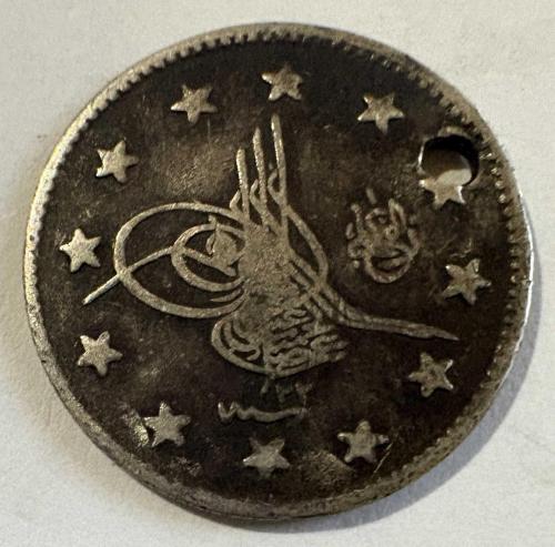 Osmanlı II. Abdülhamid 2 Kuruş Gümüş Sikke H.1293 Konstantiniyye