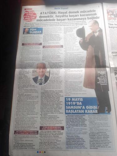 Sözcü Gazetesi - Turkish Newspaper - 19 Mayıs 2020 - 19 Mayıs Atatürk'ü anma Gençlik ve Spor bayramımız kutlu olsun - minnettarız Atam Fotoğrafı - gençler 19 Mayıs'ın 101. Yıldönümünde Atatürk'e söz verdi  vatanımızı korumak boynumuzun borcu - İlker Başbuğ ile röportaj Uğur Dündar - İlker Başbuğ Atatürk'ün gerçekleştirdiği mucizedir - Cumhuriyet kızlarının mutluluğu yazan Emin Çölaşan - 19 Mayıs yazan Yılmaz Özdil - bu gece Kadir gecesi dualarımız uluöndere Mustafa Kemal Atatürk ve silah arkadaşları ile tüm şehitlerimiz için olsun - ulu önder Atatürk 19 Mayıs 1938'de Ankara stadyumundaki bayram törenine katıldı Fotoğrafı - 23 temmuz 7 ağustos 1919 tarihleri arasında Erzurum'da düzenlenen kongrede kurtuluş mücadelesinde izlenecek yol haritası belirlendi Fotoğraf - Mustafa Kemal Atatürk bandırma vapurundan inişinde Samsun'da böyle karşılandı Fotoğrafı - 19 Mayıs'ta 19 Saat 19 dakikalık koşu -  - 19 Mayıs 1919