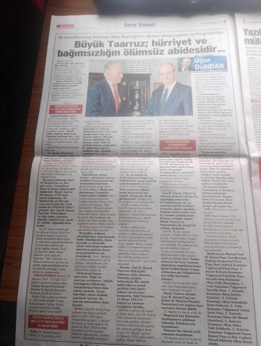 Sözcü Gazetesi - Turkish Newspaper - 30 Ağustos 2022 - laiklik adam olmaktır - 30 Ağustos Zafer'inin 100. Yılı kutlu olsun - ulu önder Atatürk sadece savaşlarda değil çağdaş ve laik bir ülke kurarak ve büyük bir zafere imza atmıştır - Atatürk mecliste Fotoğrafı - Atatürk'ün silah arkadaşı Kılıç Ali tarihi  bir anısını şöyle anlatmıştı - liderlerden 30 Ağustos zafer bayramı mesajları - Recep Tayyip Erdoğan 30 Ağustos Türk milletinin neleri başarabileceğinin en açık ispatı olmuştur - Kemal Kılıçdaroğlu 30 Ağustos Atatürk'ün Millet egemenliğine bağlılığının nişanesidir - Devlet Bahçeli 30 Ağustos 1922'de Türkiye Cumhuriyeti'nin sönmeyecek meşalesi yakıldı - Atatürk kazandı bunu bil kahraman yazan Aytunç Erkin - 30 Ağustos dersi yazan Soner Yalçın - kara yürekliler ve 30 Ağustos yazan Rahmi Turan - Zafer Bayramı yazan Yılmaz Özdil - 26. Genelkurmay Başkanı İlker Başbuğ'dan tarihi gerçekler Uğur Dündar yazdı - ordular ilk hedefiniz akdeniz'dir ileri emri Fotoğrafı - 30 Ağustos 1922