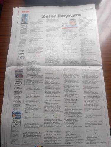 Sözcü Gazetesi - Turkish Newspaper - 30 Ağustos 2022 - laiklik adam olmaktır - 30 Ağustos Zafer'inin 100. Yılı kutlu olsun - ulu önder Atatürk sadece savaşlarda değil çağdaş ve laik bir ülke kurarak ve büyük bir zafere imza atmıştır - Atatürk mecliste Fotoğrafı - Atatürk'ün silah arkadaşı Kılıç Ali tarihi  bir anısını şöyle anlatmıştı - liderlerden 30 Ağustos zafer bayramı mesajları - Recep Tayyip Erdoğan 30 Ağustos Türk milletinin neleri başarabileceğinin en açık ispatı olmuştur - Kemal Kılıçdaroğlu 30 Ağustos Atatürk'ün Millet egemenliğine bağlılığının nişanesidir - Devlet Bahçeli 30 Ağustos 1922'de Türkiye Cumhuriyeti'nin sönmeyecek meşalesi yakıldı - Atatürk kazandı bunu bil kahraman yazan Aytunç Erkin - 30 Ağustos dersi yazan Soner Yalçın - kara yürekliler ve 30 Ağustos yazan Rahmi Turan - Zafer Bayramı yazan Yılmaz Özdil - 26. Genelkurmay Başkanı İlker Başbuğ'dan tarihi gerçekler Uğur Dündar yazdı - ordular ilk hedefiniz akdeniz'dir ileri emri Fotoğrafı - 30 Ağustos 1922