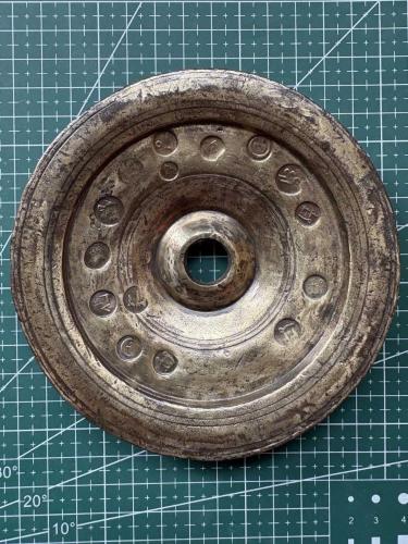 Osmanlı Dönemi Yarım Okka Terazi Ağırlığı – 634 gr – Damgalı Pirinç/Bronz ( Dirhem )