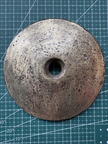 Osmanlı Dönemi Yarım Okka Terazi Ağırlığı – 634 gr – Damgalı Pirinç/Bronz ( Dirhem )