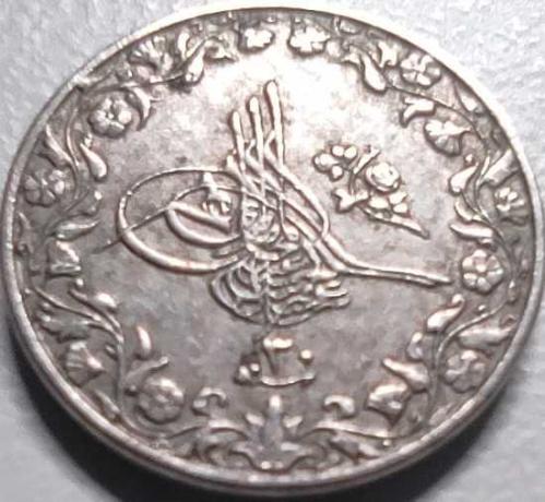 Mısır 1876 (H.1293) 1/10 Kuruş Sultan II. Abdülhamid 30. Cülüs Yılı - 