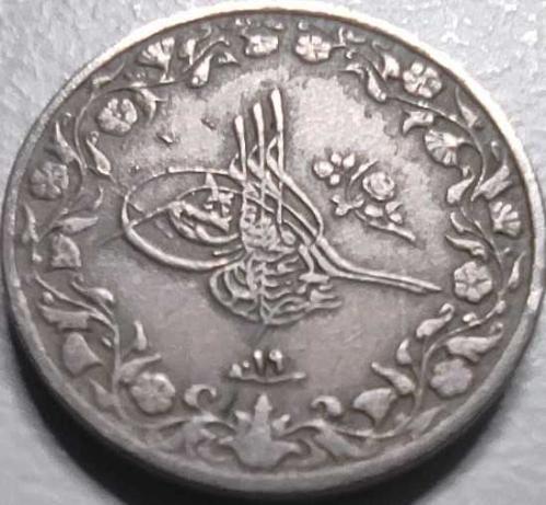 Mısır 1876 (H.1293) 1/10 Kuruş Sultan II. Abdülhamid 19. Cülüs Yılı - 