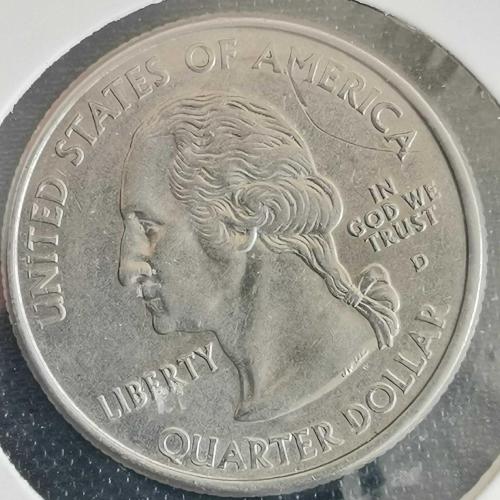 AMERİKA  2001 D   25 CENT   ÇEYREK DOLAR  HATIRA  50 Eyalet Çeyreklikleri - Kuzey Caroline   KAPAMASINDA