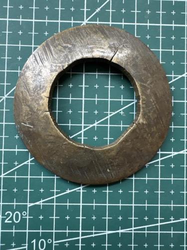 OSMANLI DÖNEMİ 12 DİRHEM TERAZİ AĞIRLIĞI – 39 GR – DAMGALI PİRİNÇ / BRONZ
