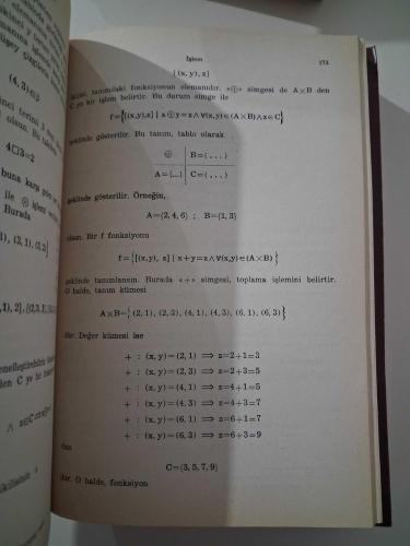 Çözümleriyle Beraber MODERN MATEMATİK  Lise 1  - Birinci Kitap  ( Mantık, Küme, Bağıntı , Fonksiyon, İşlem, Sistemler, Sayılar ) - 1979