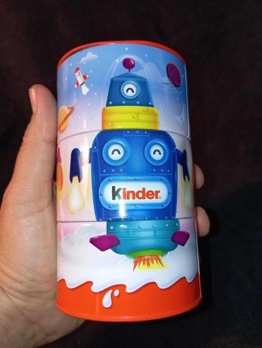 Kinder teneke kumbara robot gorselli