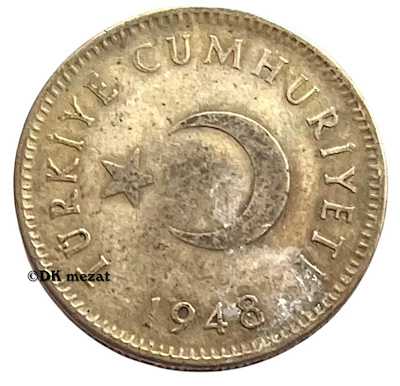 1948 YILI 1 LİRA GÜMÜŞ ÇÇT - 7.5 GR.