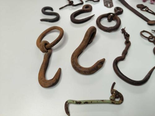 Antika Kanca - Demir Kanca - İnşaat Kasap Kancası - Kanca Uçlu Demir Alet Lotu - Hepsi Gönderilecek
