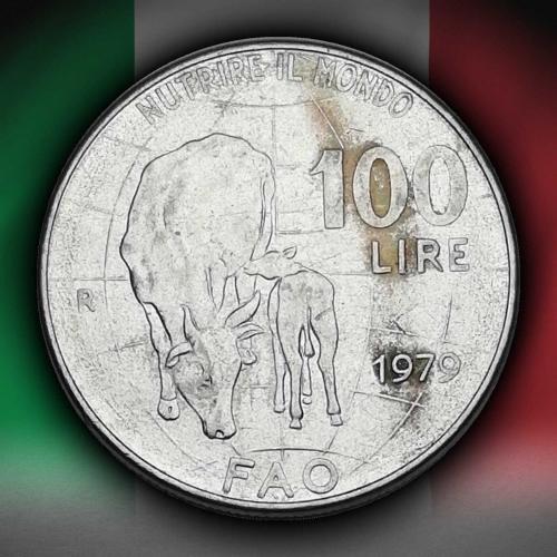 İtalya 1979 Yılı 100 Lire FAO - Dünya'yı Besleme ÇİLALTI