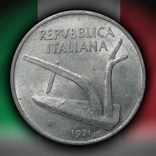 İtalya 1971 Yılı 10 Centesimi ÇİL