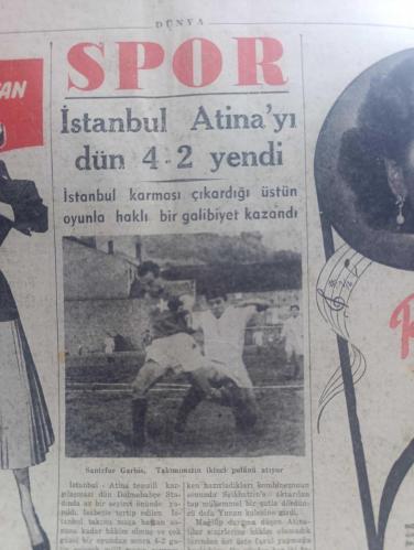 Dünya Gazetesi - Turkish Newspaper - 19 Mayıs 1952 - hiç değişmeyeni değiştirmek yazan Falih Rıfkı Atay Başmakale - 19 Mayıs Gençlik Bayramı kutlu olsun - 19 Mayıs resmi Atatürk portreli - Türk gençliği inkılaplara sadakatini teyit ediyor - Bugün 19 Mayıs Atatürk'ün Samsun'a ayak bastığı günün 33 üncü yıl dönümü - unutuyorsunuz ki Mustafa Kemaller 20 yaşındadır - 19 Mayıs Gençlik ve Spor Bayramı münasebetiyle Milli Türk Talebe Birliği ve Türkiye Milli Talebe Federasyonu İstanbul icra komitesi başkanlığı birer beyanname neşretmişlerdir - İsmet İnönü iç ve dış politikada CHP'nin görüşünü belirtti - Başbakan Adnan Menderes vaatler yerine getirildi - Ankara milletvekili Ömer Bilen ölülere çelenk gönderme küfürdür - Çankaya Atatürk devri hatıraları kuruluş devri yazan Falih Rıfkı Atay - 19 Mayıs davetiyelerinin dağıtılış şekli protesto edildi - haftalık radyo programları - Mehduh Şevket Esendal'ın cenazesi dün hazin bir törenle toprağa verildi - Kırkpınar güreşleri - 19 Mayıs 1919