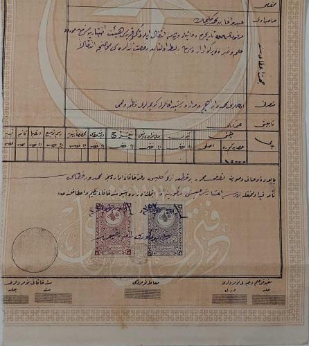 OSMANLI DÖNEMİ ORİJİNAL TAPU SENEDİ ÇOK NADİRDİR PEK ÇIKMAZ CC3YY1