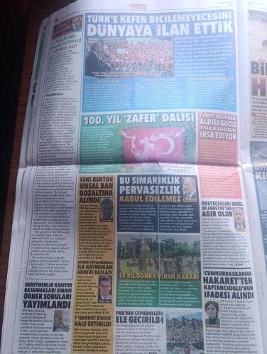 Posta Gazetesi - Turkish Newspaper - 30 Ağustos 2022 - 30 Ağustos 1922'de ulu önder Mustafa Kemal Atatürk'ün yaptığı bağımsızlık ateşi aynı heyecan ve aynı ruhla yanmaya devam ediyor - yüzyıllık destan 30 Ağustos Zafer Bayramı kutlu olsun - Nazım Hikmet Kuvayi milliye destanı'nda 26 Ağustos'ta başlayıp 30 Ağustos'ta sona eren büyük taarruzu bu dizelerle anlatmıştı şiir - Vakıfbank finans grubu 30 Ağustos Zafer Bayramı kutlaması - 100 yıldır her yıl yazan Rauf Tamer - ETStur 30 Ağustos Zafer Bayramı kutlu olsun - Koza Altın işletmeleri 30 Ağustos Zafer bayramı'nız kutlu olsun - Milli Piyango 30 Ağustos Zafer Bayramı kutlu olsun - Cumhurbaşkanı Recep Tayyip Erdoğan Türk'e kefen biçilemeyeceğini dünyaya ilan ettik - 100. Yıla özel 100 metrekarelik Türk bayrağı Fotoğrafı - 100. yıl zafer dalışı - Devlet Bahçeli Yunanistan'ın ödeyeceği bedel 30 ağustos'tan ağır olur - bugün 30 Ağustos yazan Murat Çelik - televizyonda 30 Ağustos Zafer Bayramı programı - 30 Ağustos 1922