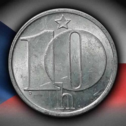 Çekoslavakya 1975 Yılı 10 Haleru ÇİL