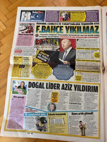 FOTOMAÇ GAZETESİ - 20 MAYIS 2012 - FENER'E İSPANYOL BOĞASI BORJA VALERO - BORJA VALERO - AYKUT KOCAMAN - G.SARAY, NURİ VE HAMİT İLE MASAYA OTURDU: İSTANBUL'DA BÜYÜK BULUŞMA - ŞÜKRÜ HANEDAR - NURİ ŞAHİN - HAMIT ALTINTOP - TUNCAY ŞANLI - SEMİH ŞENTÜRK - AZİZ YILDIRIM, METRIS'TEN SESLENDİ: F.BAHÇE, TÜRKİYE CUMHURİYETİ'DİR - JUHASZ'A EN İYİ TEKLİF BEŞİKTAŞ'TAN - ROLAND JUHASZ - VLADAN FILIPOVIC - AVRUPA'NIN KRALI CHELSEA - TRABZONSPOR UMUT BULUT'U KİRALIOR - UMUT BULUT - ÇAĞDAŞ SEVİNÇ - BARIŞ ERTÜL - EFE UYSAL - BRİCCİ - SON SÖZ YILDIRIM - MURAT ÇELİKEL - VEFA KÜÇÜK - UĞUR DÜNDAR - CİHAN KAMER - SERHAT ÇEÇEN - MURAT ÖZAYDINLI - VEDAT OLCAY - ABDULLAH KIĞILI - GİDENLER - GELENLER - ERCAN KARASU - TAHİR PEREK - ENDER ALKAYA - TOLGA AYTÖRE - MAXIMUS - GÜNEŞ'İN PRENSİ FORMICA - MAURO FORMICA - GUSTAVO COLMAN - CHUNG YONG LEE - DAVID N'GOG - FRANK RIJKAARD - ABDENNOUR PAZARLIĞI - AYMEN ABDENNOUR - ŞENER, PLATINI İLE GÖRÜŞTÜ - MICHEL PLATINI - GIANNI INFANTINO - SADRİ ŞENER - NEVZAT ŞAKAR
